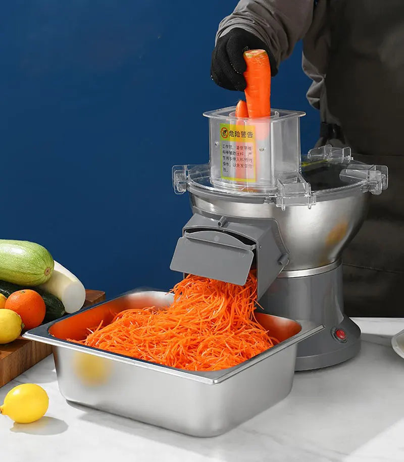 Cortador elétrico de batatas fritas e batatas fritas, fatiador de cenoura, máquina raladora, granulador de presunto, processador de alimentos