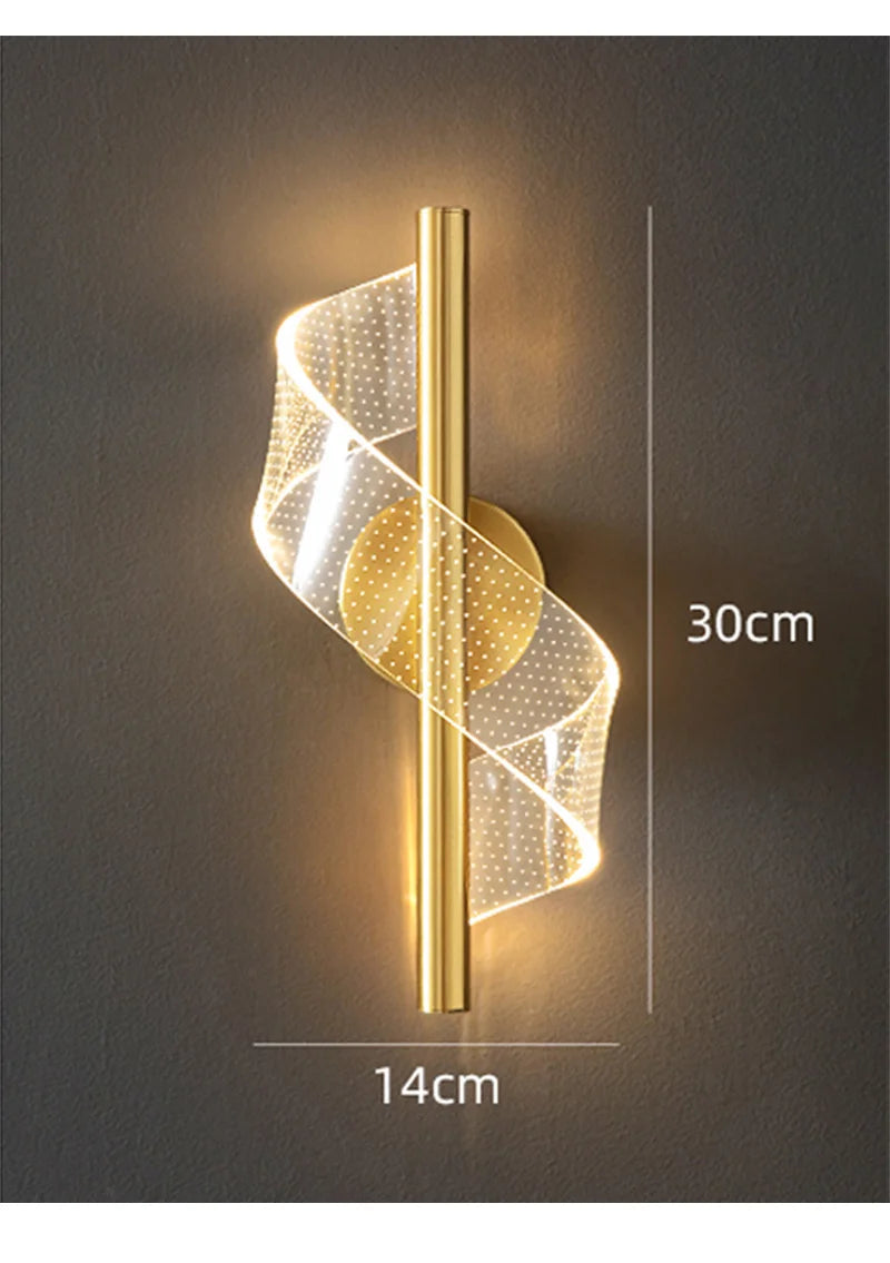 Nordic conduziu a lâmpada de parede iluminação interior para o quarto cabeceira sala fundo luz parede moderna decoração interior arandelas