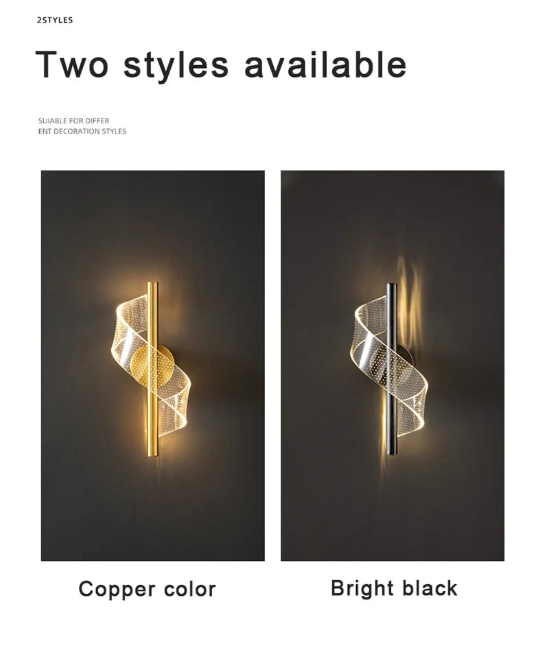 Nordic conduziu a lâmpada de parede iluminação interior para o quarto cabeceira sala fundo luz parede moderna decoração interior arandelas
