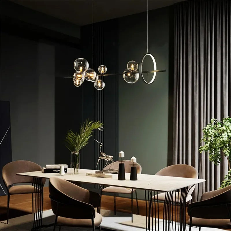 Moderno led pingente de luz nordic preto lustres para sala estar quarto cozinha pendurado lâmpada sala jantar luminárias