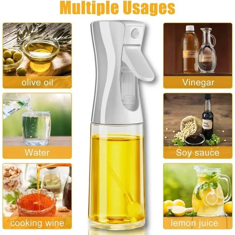 Spray de óleo para cozinhar-dispensador de azeite garrafa pulverizador névoa-reutilizável vinagre de óleo de qualidade alimentar, garrafa de spray acessórios de cozinha