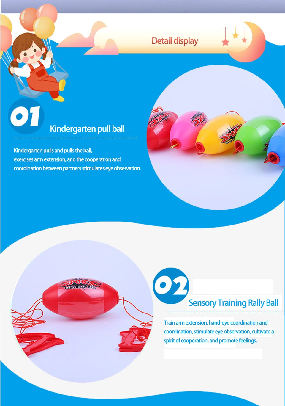Crianças ao ar livre interativo puxando bolas de velocidade elástica diversão colisão treinamento sensorial jogos esportivos brinquedo para crianças adultos presente