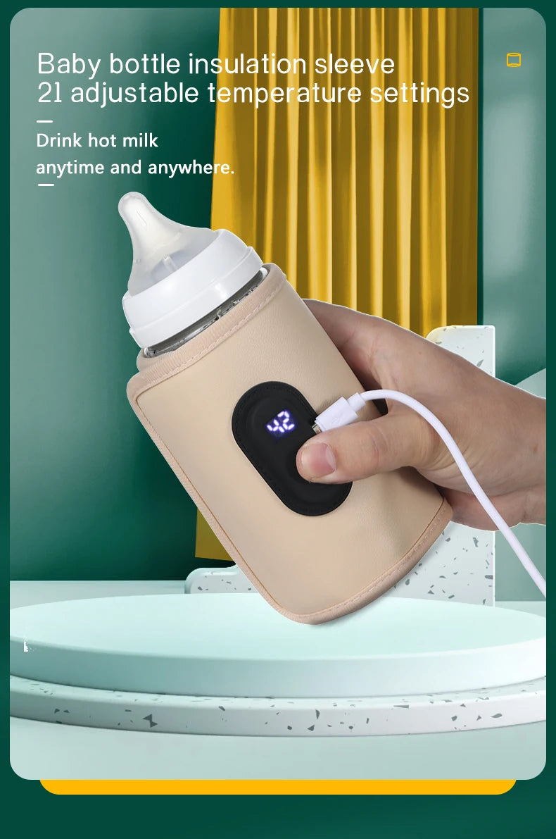 Aquecedor de garrafa de enfermagem do bebê aquecedor de leite do bebê, aquecedor de garrafa portátil usb para carro, acessórios de viagem ao ar livre portátil