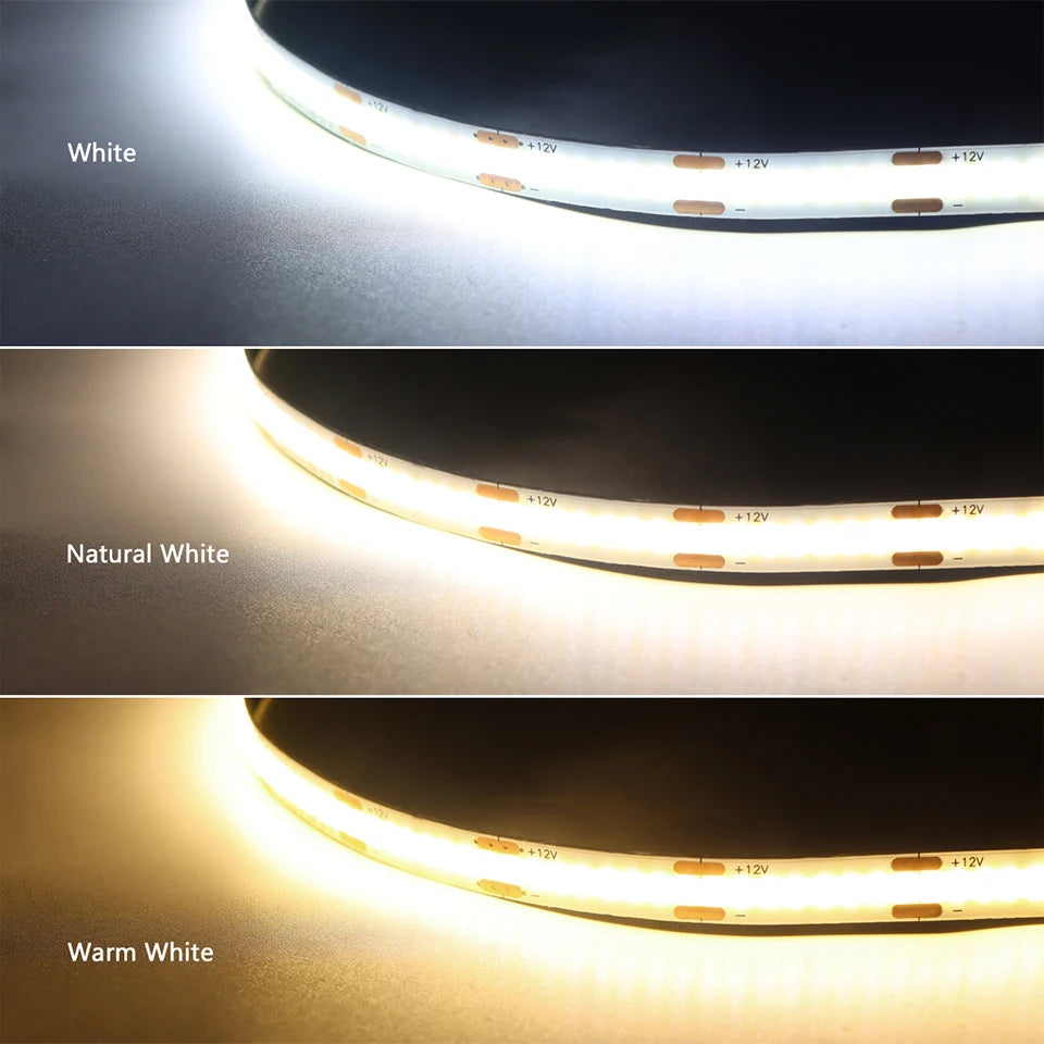 Placa acústica led decorativa cob tira de luz toque regulável parede fundo lâmpada mostrar prateleira sob o armário quarto luz da noite