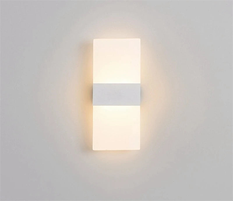 Interruptor do sensor de toque conduziu a lâmpada parede usb recarregável sem fio acrílico escada luz da noite quarto corredor cozinha arandela iluminação