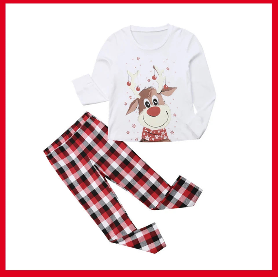 Família combinando roupas pijamas de natal 2023 mãe crianças bebê pijamas conjunto olhar pijamas mãe e filha pai filho outfit