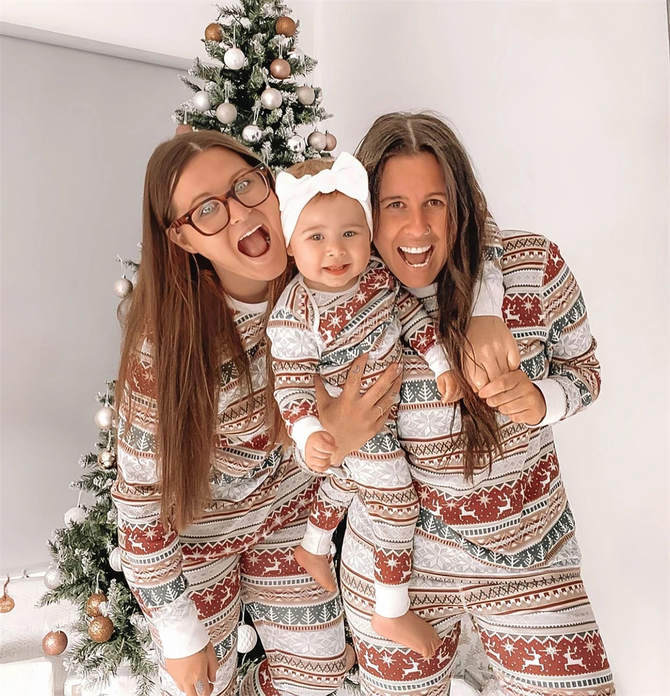 Sall quente inverno natal pijamas conjunto mãe crianças olhar loungewear pjs pijamas do bebê das crianças família combinando roupas pijamas