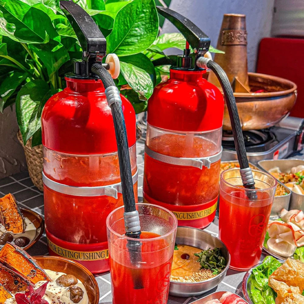 1.5l dispensador de bebida vinho extintor de incêndio pourer festa dispensador de cerveja bebida vinho espíritos cerveja para festa bar acessório