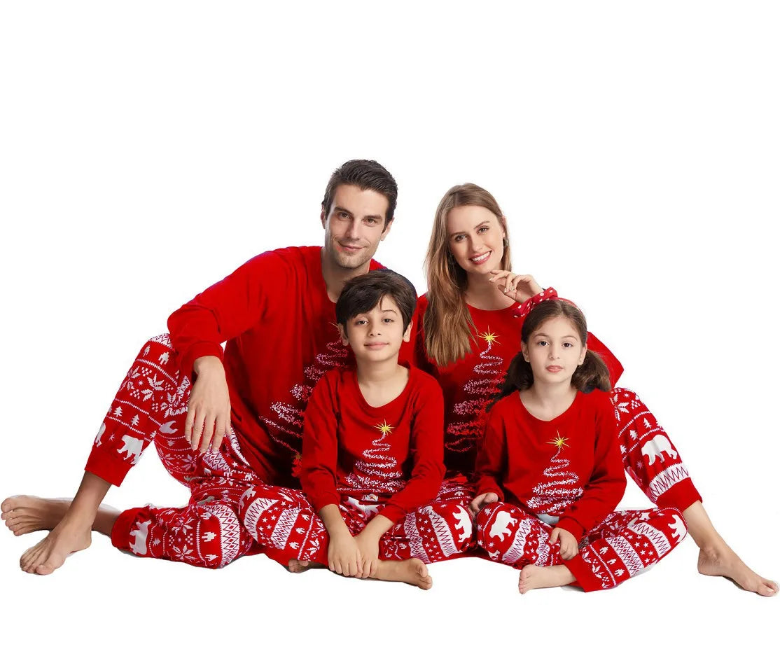 Família combinando Red Natal Conjuntos de pijama, Pai, Mãe, Filha, Filho, Roupa de criança