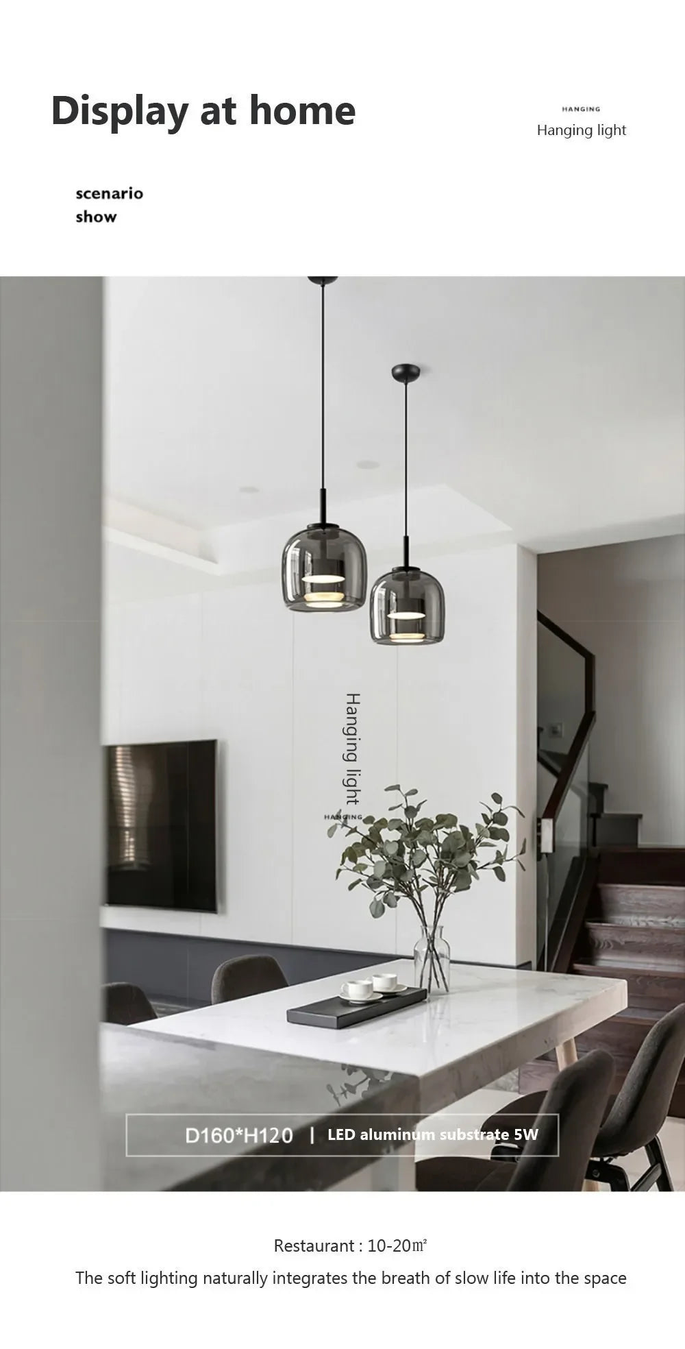 Nordic led pingente de vidro luz simples e moderno restaurante bar balcão café cabeceira decoração interior luminárias