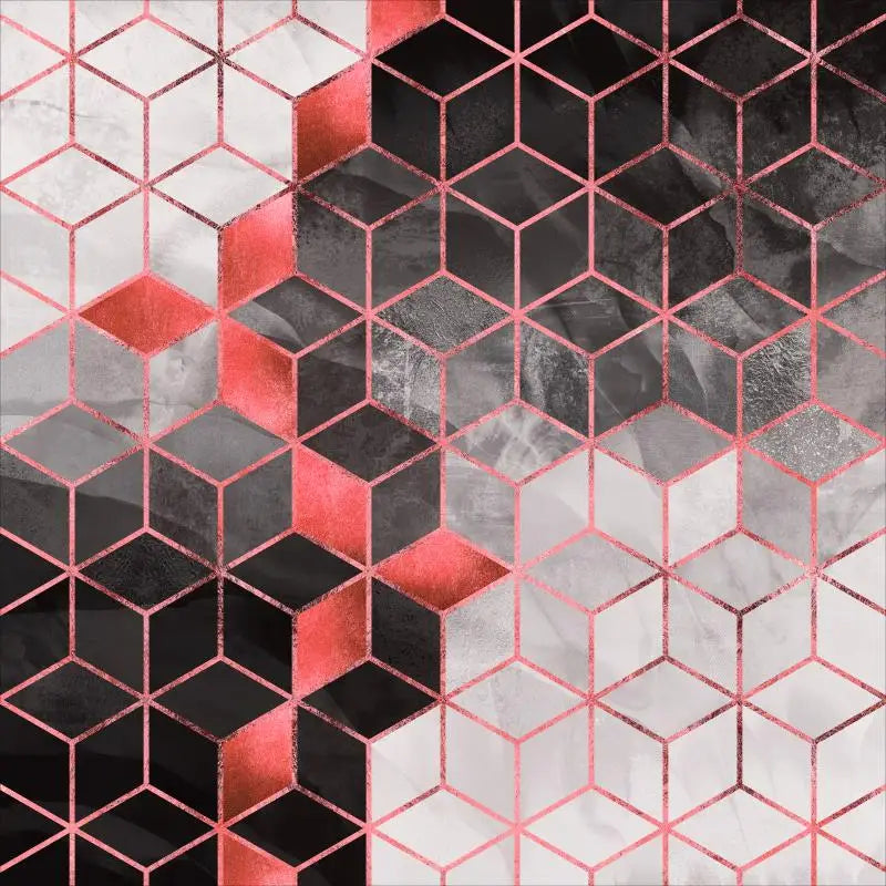 Personalizado geométrico hexágono papel de parede mural moderno e minimalista abstrato geométrico linhas douradas retro fundo 3d ktv