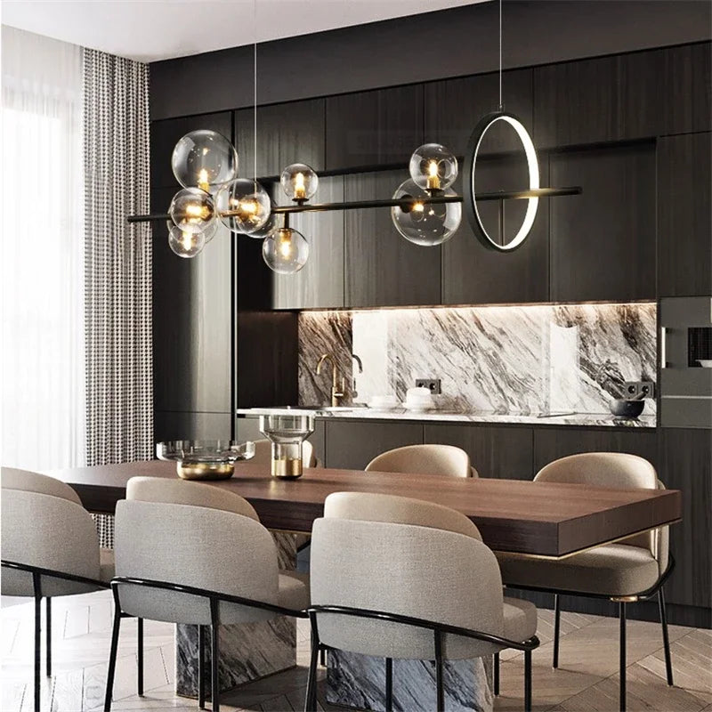 Moderno led pingente de luz nordic preto lustres para sala estar quarto cozinha pendurado lâmpada sala jantar luminárias