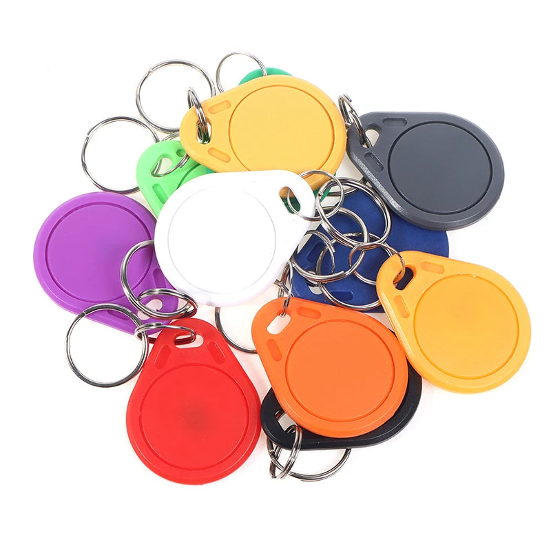 5pcs 13.56Mhz RFID UID Token Copy Keykobs Changeable Attendance Management CUID Clone Keychain Tag For Mif 1k S50 Writable