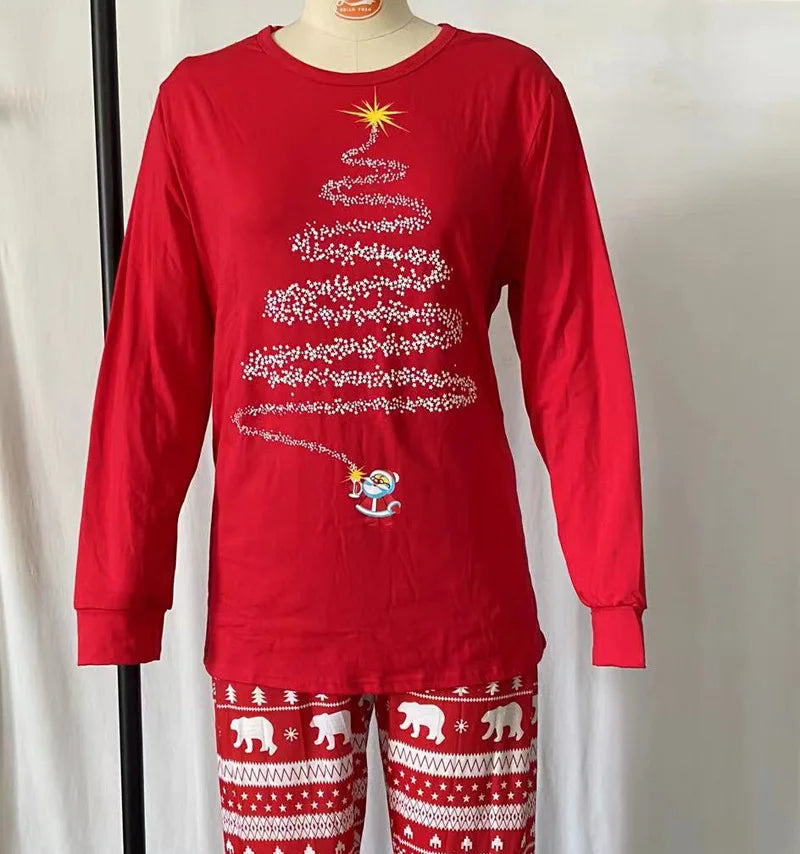 Família combinando Red Natal Conjuntos de pijama, Pai, Mãe, Filha, Filho, Roupa de criança