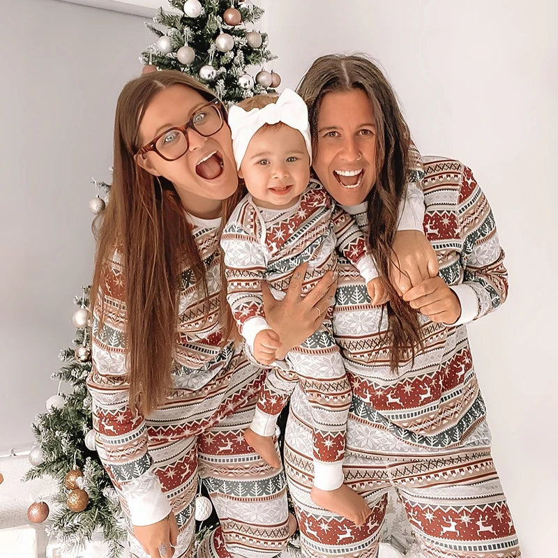 Sall quente inverno natal pijamas conjunto mãe crianças olhar loungewear pjs pijamas do bebê das crianças família combinando roupas pijamas