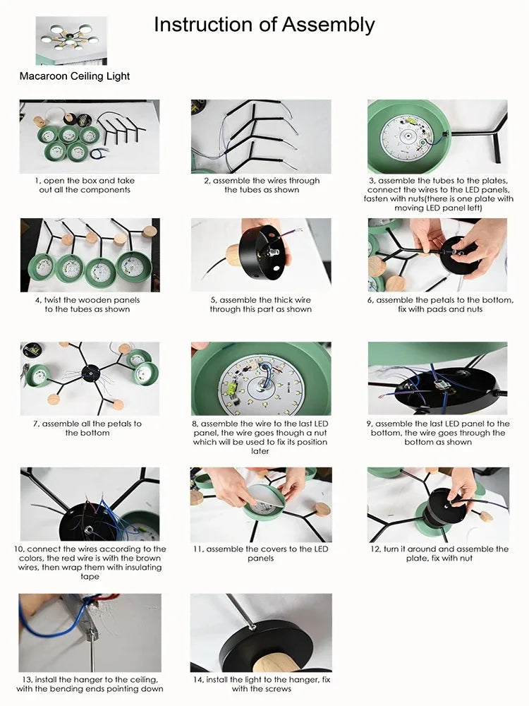 Lustre LED com 3 Cores Diferentes, Iluminação Interior, Adequado para Sala de Estar, Quarto, Hotel, Apartamento, Estudo, Decoração do Lar