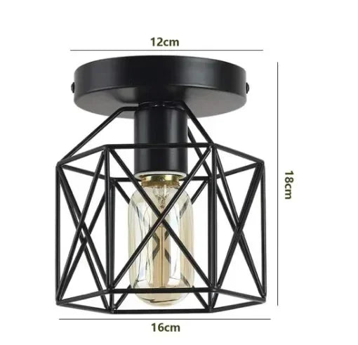 Lâmpada de teto industrial vintage preta de 3 luzes – luminária pendente semi-embutida ajustável para sala de jantar/sala de estar