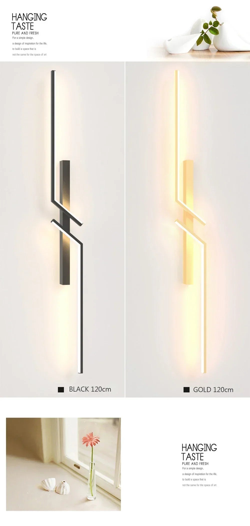 Moderna lâmpada de parede led 100/120cm tira longa arandela sala estar quarto cabeceira barra decoração casa controle remoto led lustre