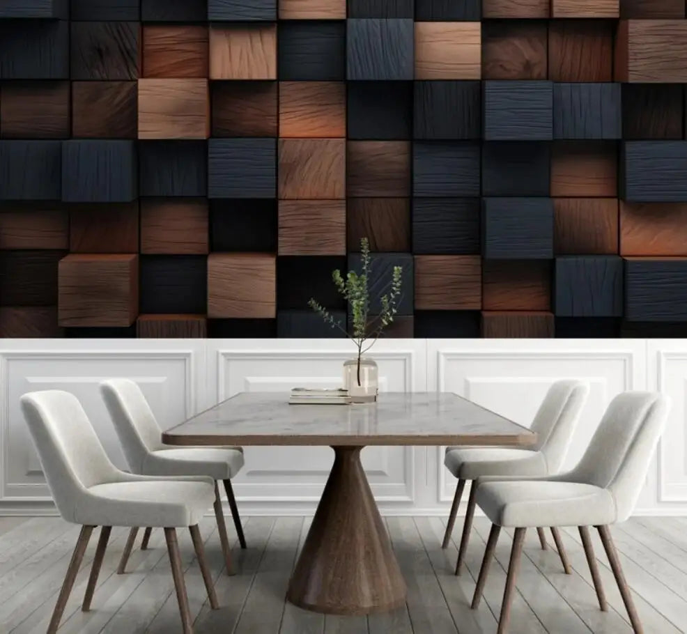 Beibehang Personalize a mais recente decoração de quarto e sala de estar com papel de parede de fundo geométrico abstrato tridimensional