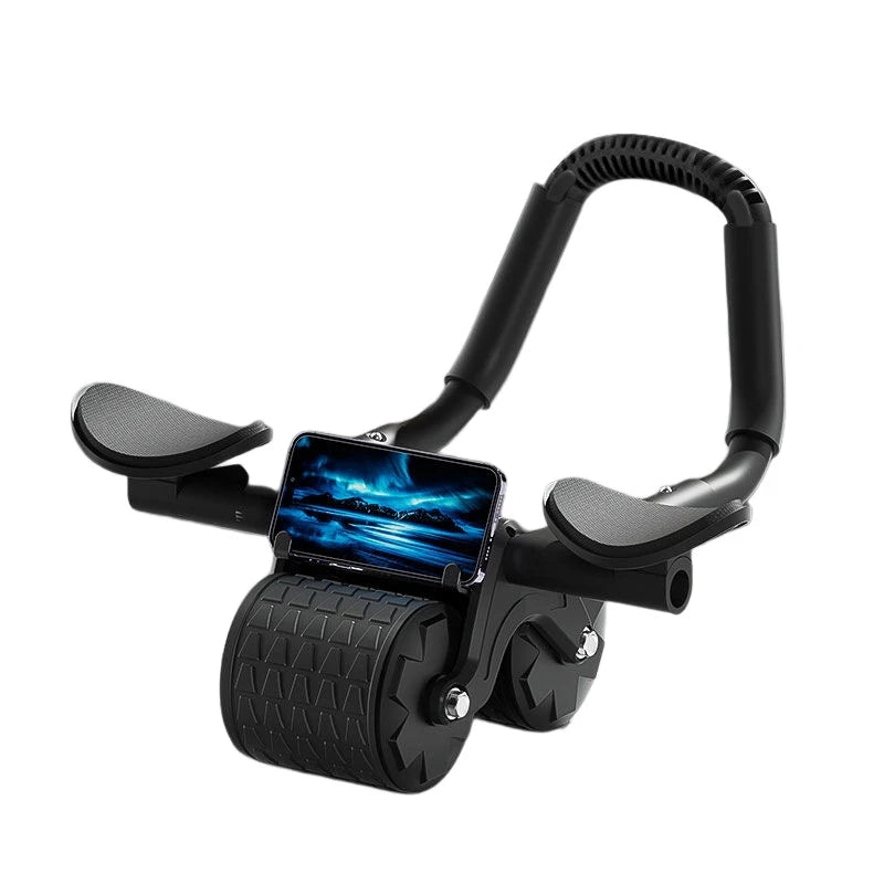 Suporte de cotovelo rebote automático roda abdominal núcleo muscular ab trainer com contador exibição fitness exercício rolo roda