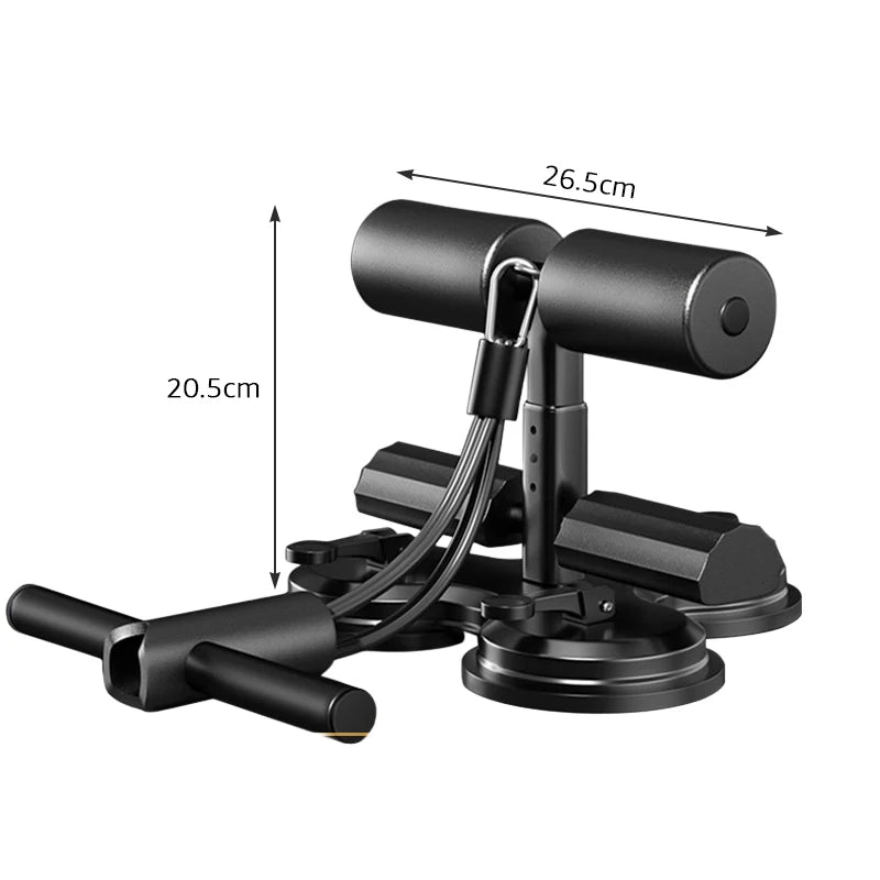 Ab trainer aids ventosa dupla sit-up assistant com cordão elástico núcleo treinamento de força treino equipamentos fitness