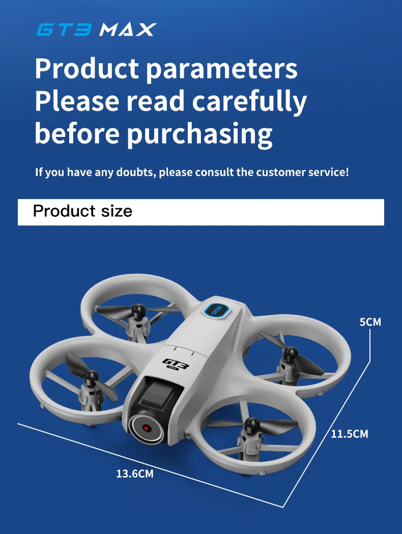 New GT3 8K HD Drone GPS Professional Cameras Aerial Avoiding Obstacle Remote Control Brushless With Touch Remotes RC 18000M 2025