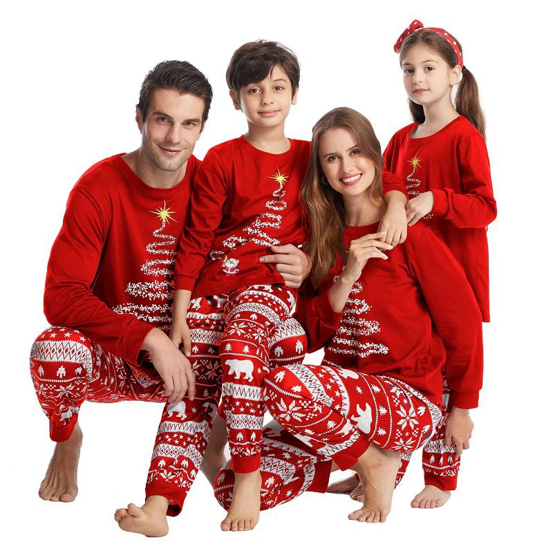 Família combinando Red Natal Conjuntos de pijama, Pai, Mãe, Filha, Filho, Roupa de criança