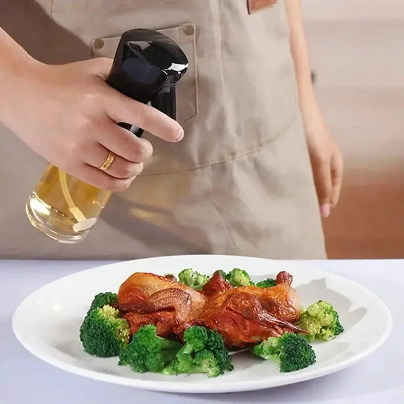 Spray de óleo para cozinhar-dispensador de azeite garrafa pulverizador névoa-reutilizável vinagre de óleo de qualidade alimentar, garrafa de spray acessórios de cozinha