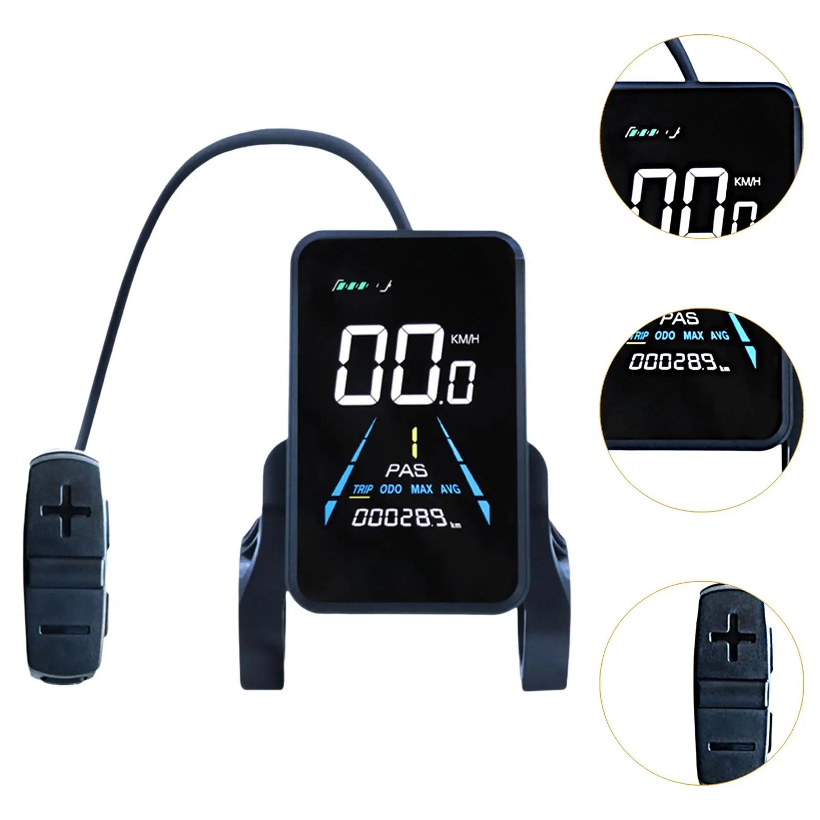 NC-81F modificação de mountain bike elétrica display lcd painel de instrumentos de modificação de bicicleta à prova dwaterproof água tabela de código de bicicleta elétrica