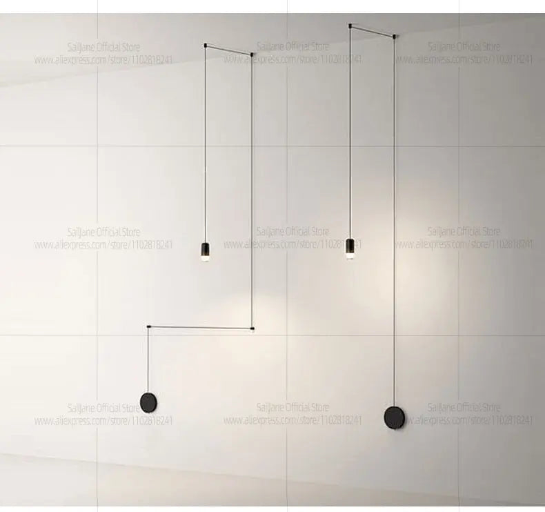 Estilo nórdico led g9 sótão lustre adequado para sala de estar lâmpada pendente cozinha sala jantar luz pingente iluminação interior