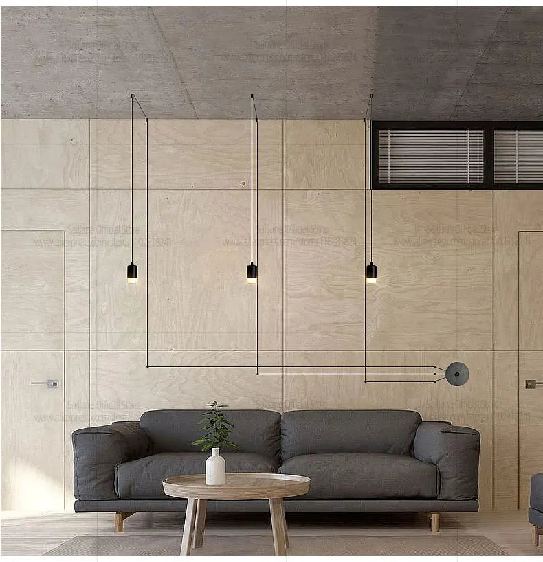 Estilo nórdico led g9 sótão lustre adequado para sala de estar lâmpada pendente cozinha sala jantar luz pingente iluminação interior