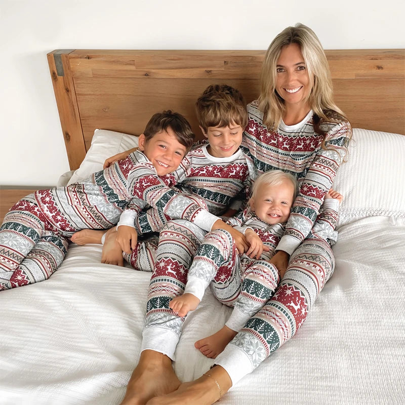 Sall quente inverno natal pijamas conjunto mãe crianças olhar loungewear pjs pijamas do bebê das crianças família combinando roupas pijamas