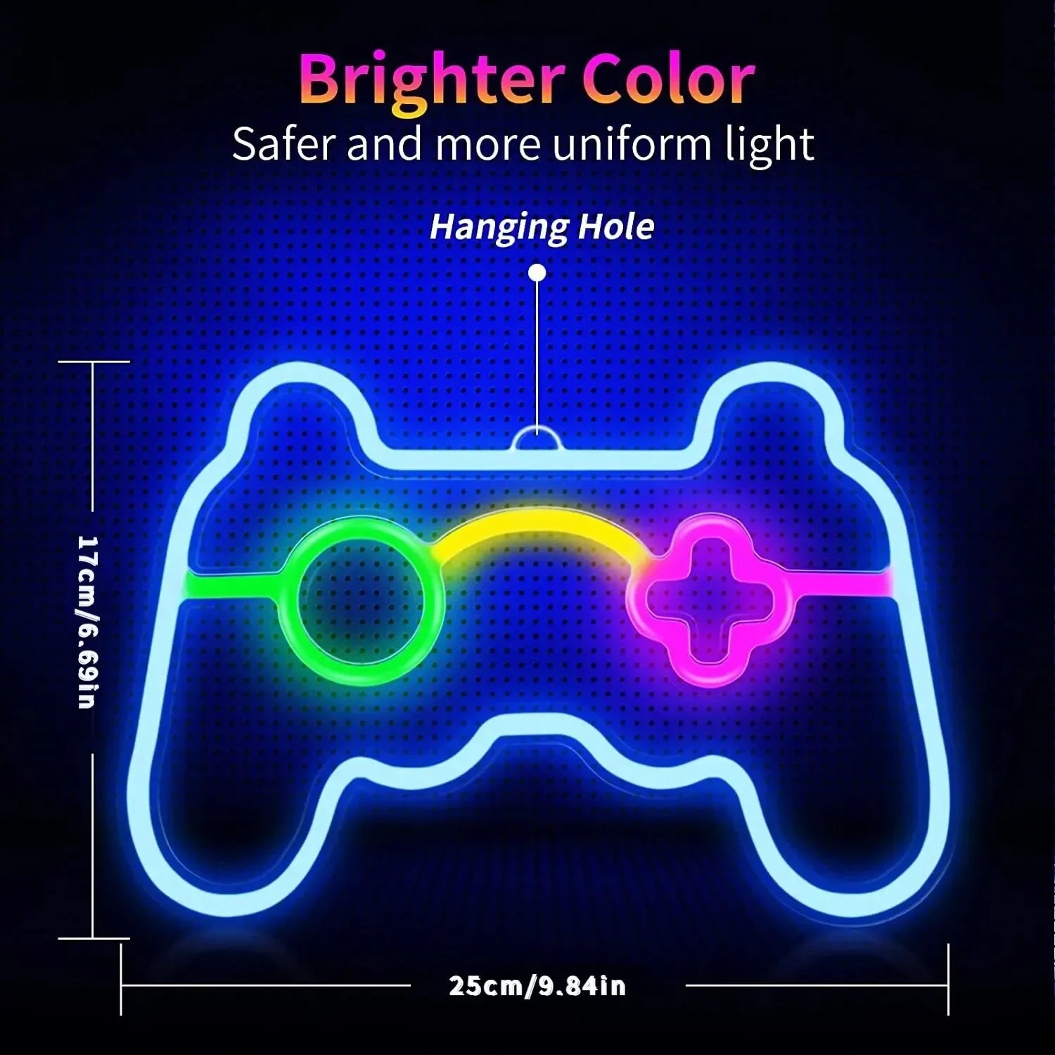 Gamepad sinal de néon para gamer sala parede decoração para casa azul led night light playstation bar jogo hall lâmpada presentes legais