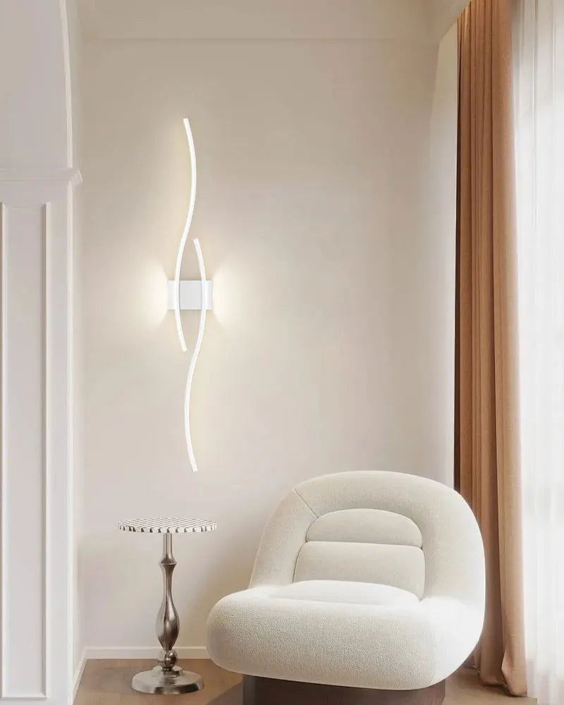 Luzes de parede LED internas para quarto, lâmpadas de parede LED para cima e baixo, luminárias para fundo do sofá, iluminação interior, preto