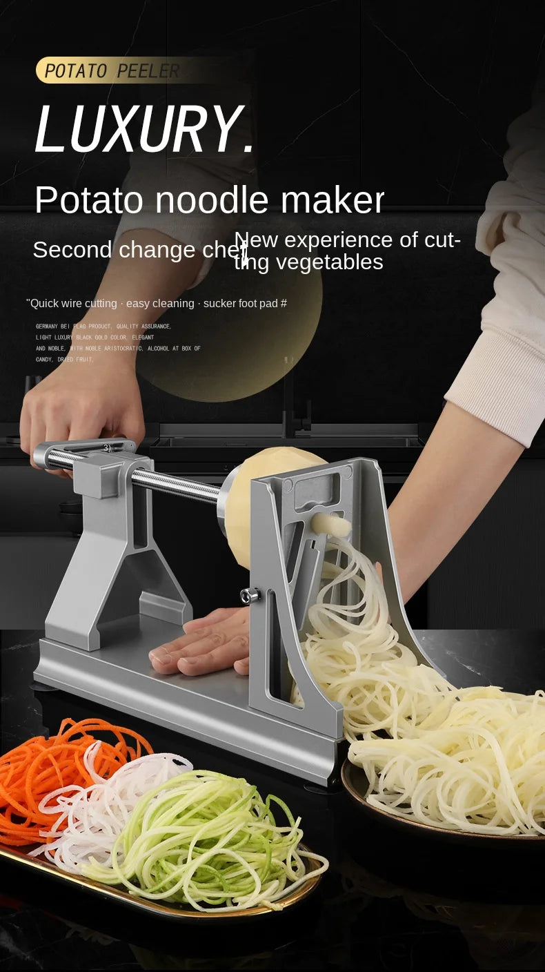 Multifuncional Rotating Shredded Batatas Ralador, Mão-Cranking Slicer, Fatiador Comercial, Mil Fio Nabo, Faixa Fatia