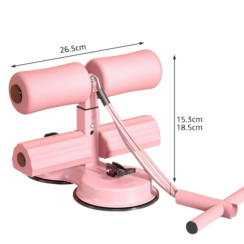 Ab trainer aids ventosa dupla sit-up assistant com cordão elástico núcleo treinamento de força treino equipamentos fitness