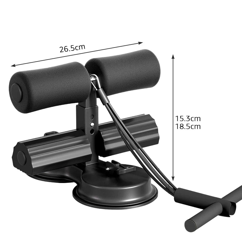 Ab trainer aids ventosa dupla sit-up assistant com cordão elástico núcleo treinamento de força treino equipamentos fitness