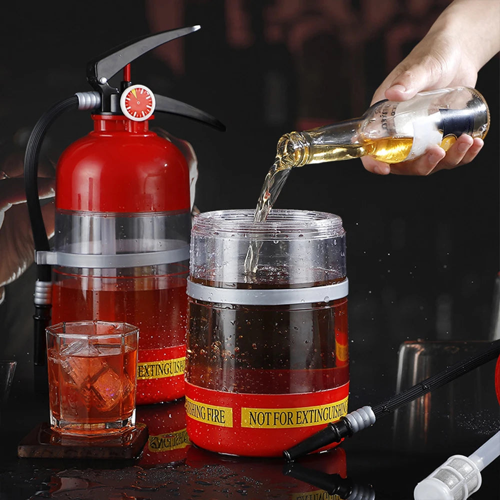 1.5l dispensador de bebida vinho extintor de incêndio pourer festa dispensador de cerveja bebida vinho espíritos cerveja para festa bar acessório