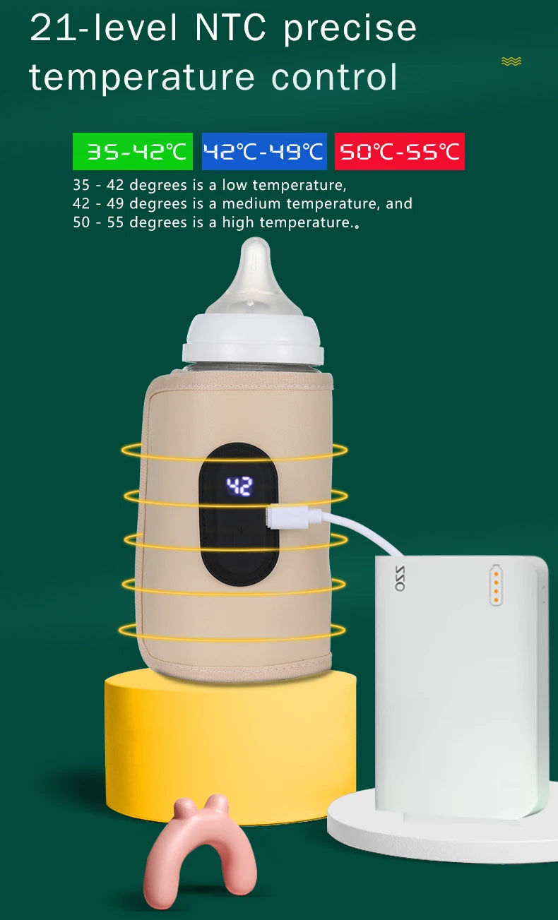 Aquecedor de garrafa de enfermagem do bebê aquecedor de leite do bebê, aquecedor de garrafa portátil usb para carro, acessórios de viagem ao ar livre portátil