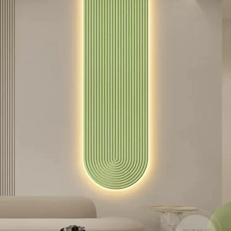 Casa moderna conduziu a lâmpada de parede linha minimalista mural luz decoração sala estar fundo luminárias parede montado lâmpadas