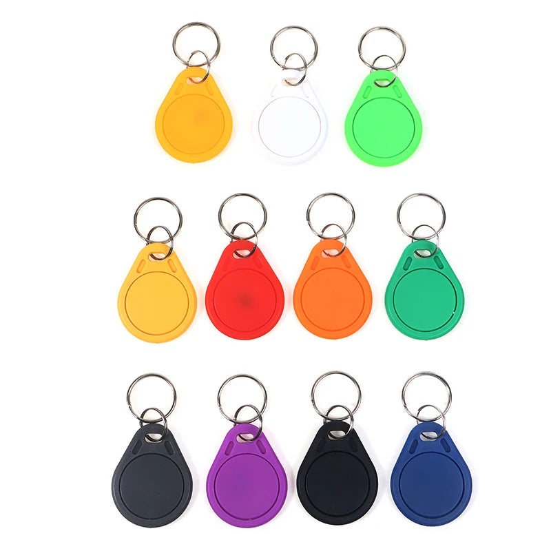 5pcs 13.56Mhz RFID UID Token Copy Keykobs Changeable Attendance Management CUID Clone Keychain Tag For Mif 1k S50 Writable