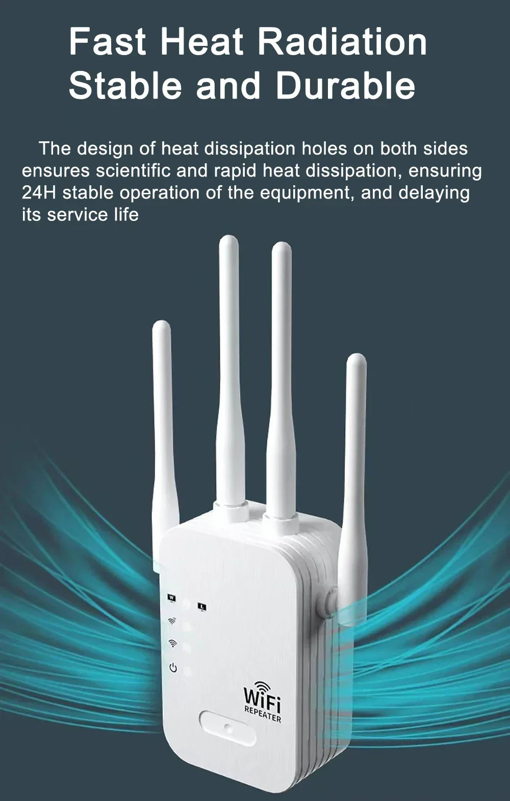 Novo repetidor wi-fi de 1200mbps, extensor sem fio, impulsionador wi-fi 5g, 2.4g, amplificador de rede de banda dupla, sinal de longo alcance, roteador wi-fi para casa