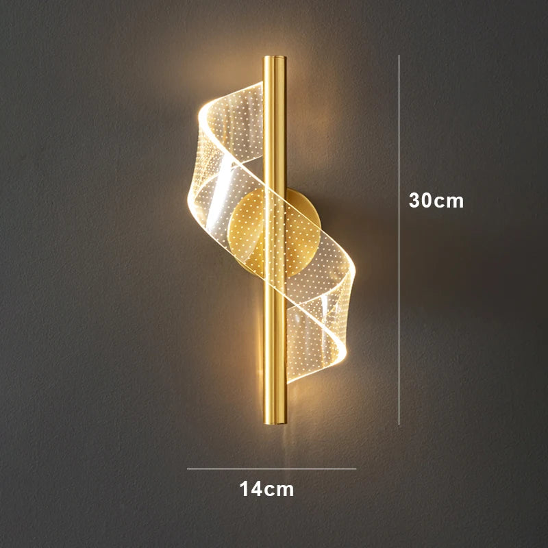 Nordic conduziu a lâmpada de parede iluminação interior para o quarto cabeceira sala fundo luz parede moderna decoração interior arandelas