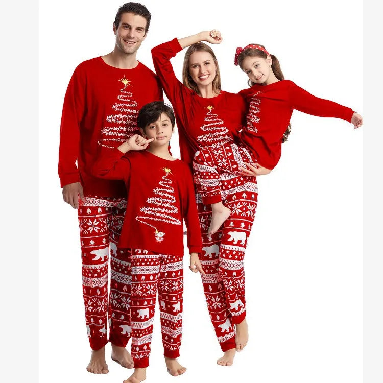 Família combinando Red Natal Conjuntos de pijama, Pai, Mãe, Filha, Filho, Roupa de criança