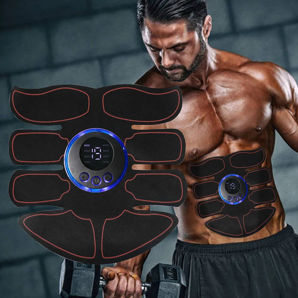 Inteligente sem fio 19 engrenagens ems estimulador muscular treinador abdominal para casa emagrecimento fitness quadris braços abdômen abs máquina de massagem