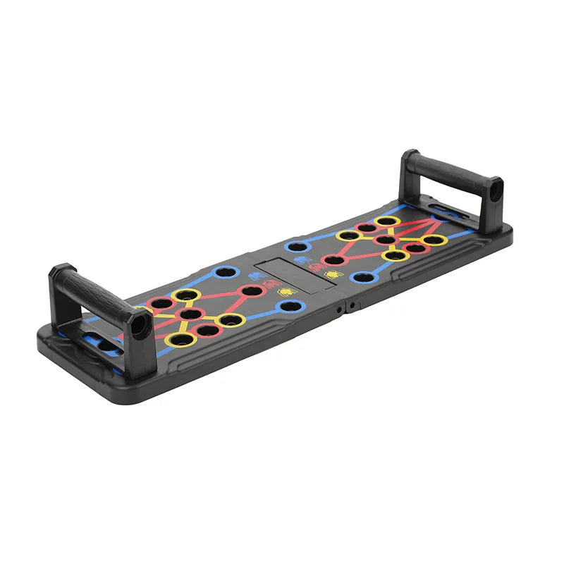 Placa de push-up multifuncional portátil-dispositivo de treinamento de fitness e muscular conjunto de treino em casa dobrável barra de push up resistência