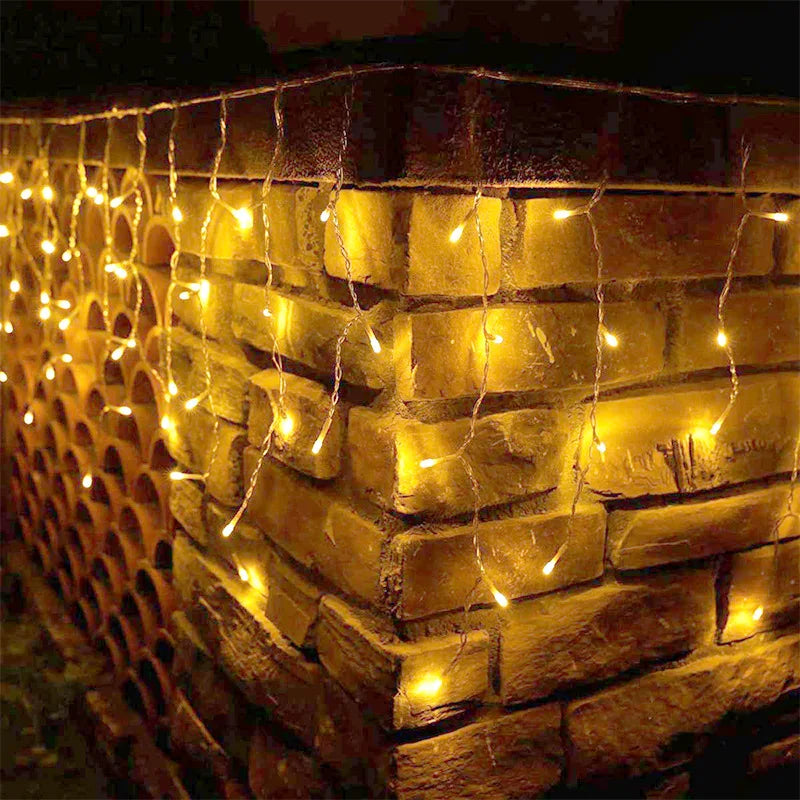 8 modos usb vara de gelo luz corda natal led luz guirlanda interior festa em casa jardim ano novo quarto cortina decoração