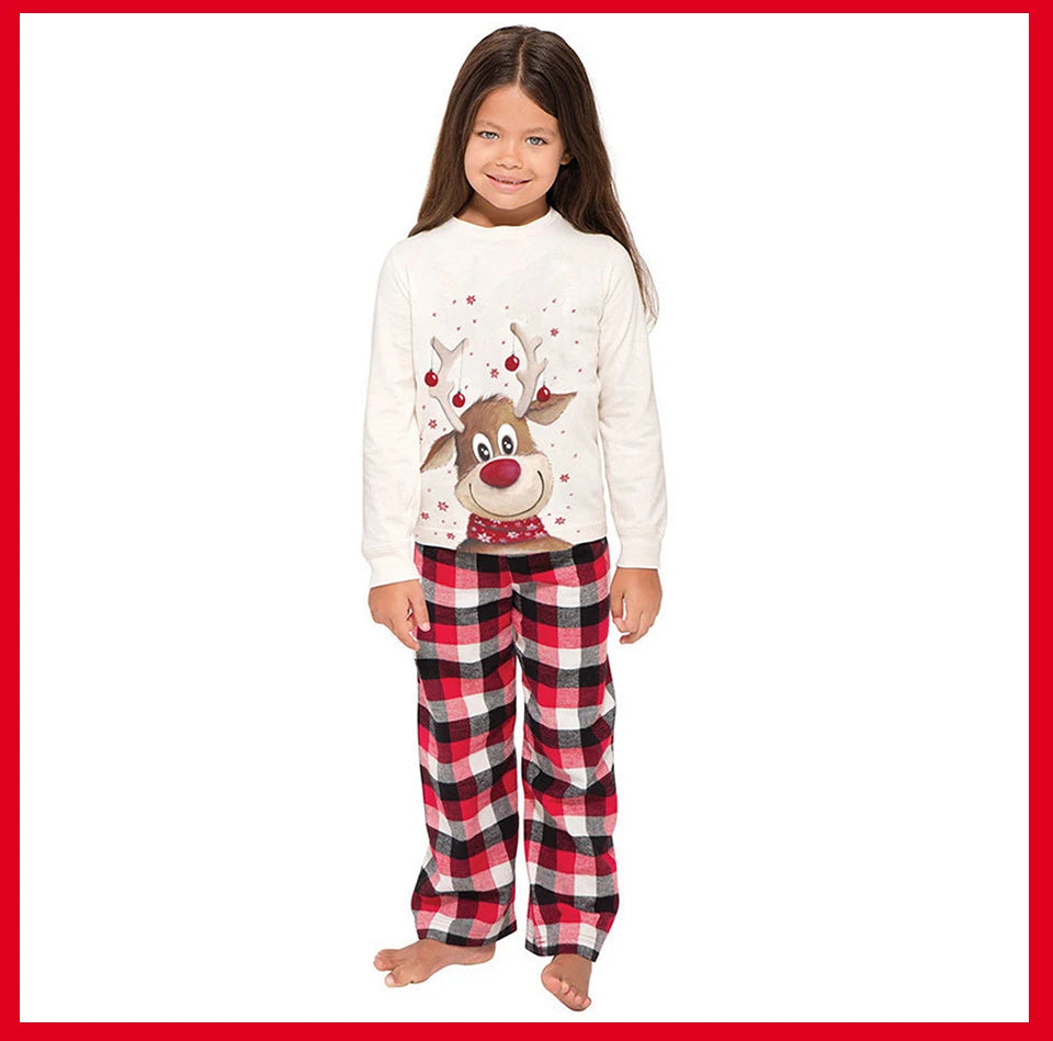 Família combinando roupas pijamas de natal 2023 mãe crianças bebê pijamas conjunto olhar pijamas mãe e filha pai filho outfit