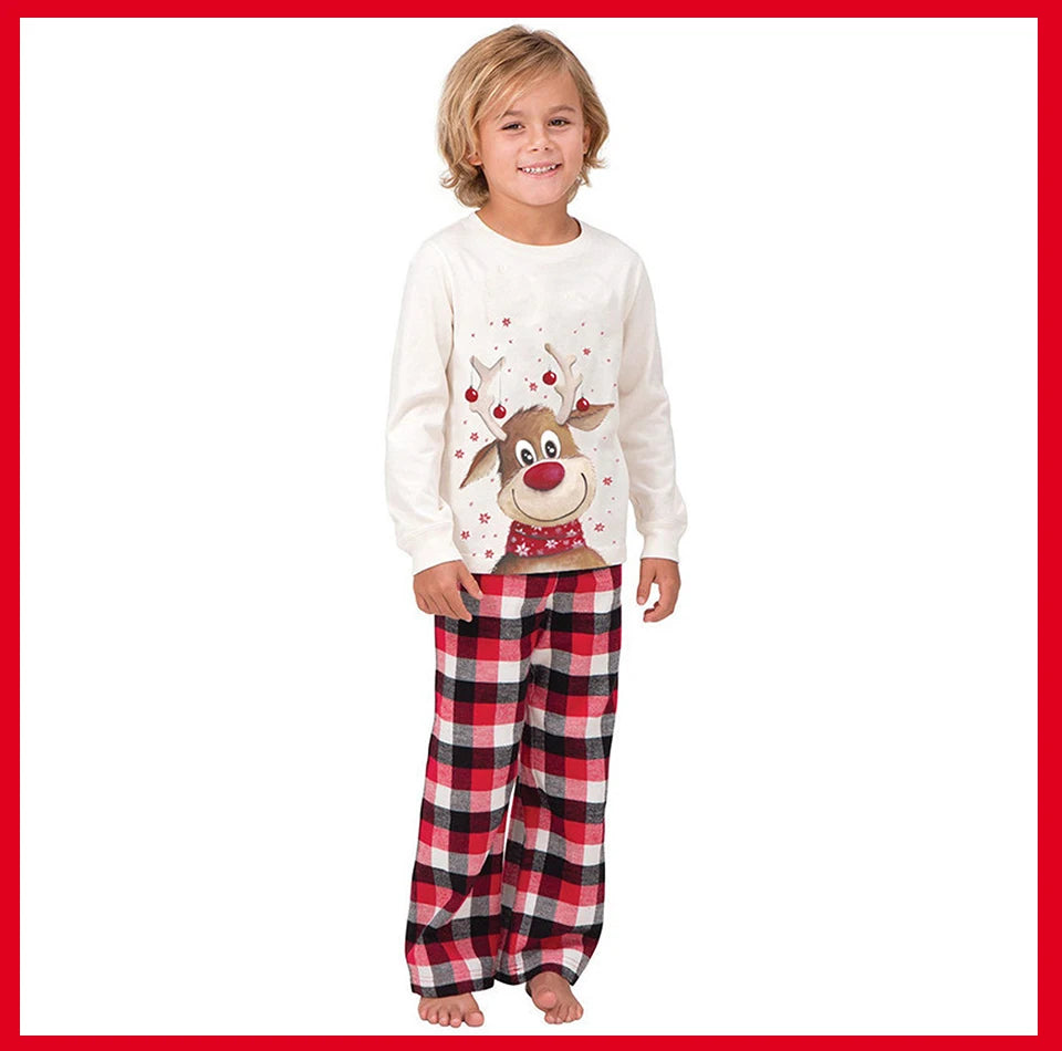 Família combinando roupas pijamas de natal 2023 mãe crianças bebê pijamas conjunto olhar pijamas mãe e filha pai filho outfit