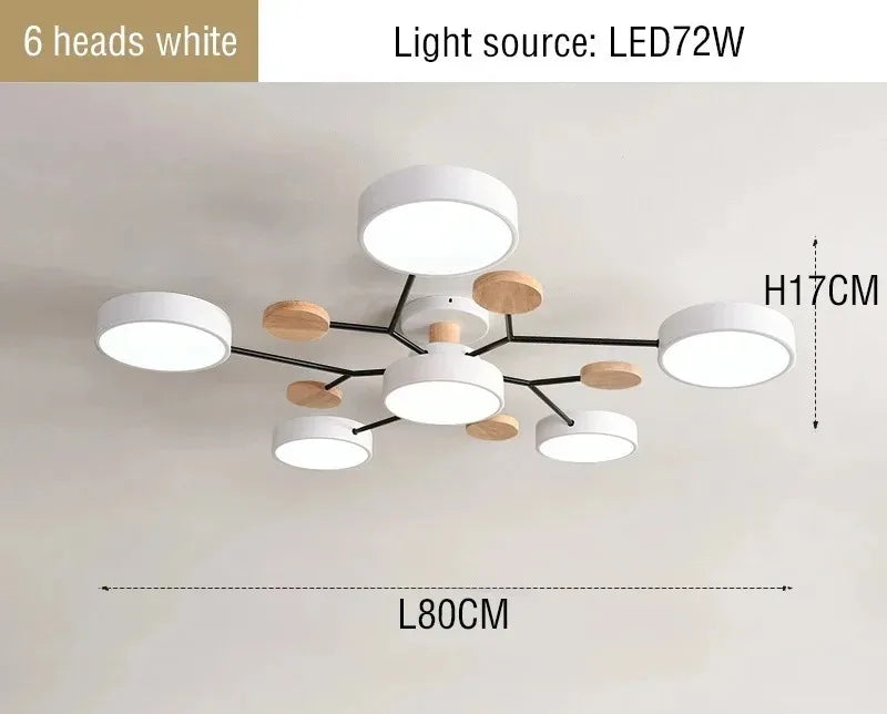 Lustre LED com 3 Cores Diferentes, Iluminação Interior, Adequado para Sala de Estar, Quarto, Hotel, Apartamento, Estudo, Decoração do Lar